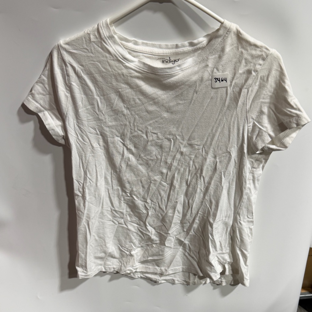 3464Indigo White ShortSleeve Crew Tee